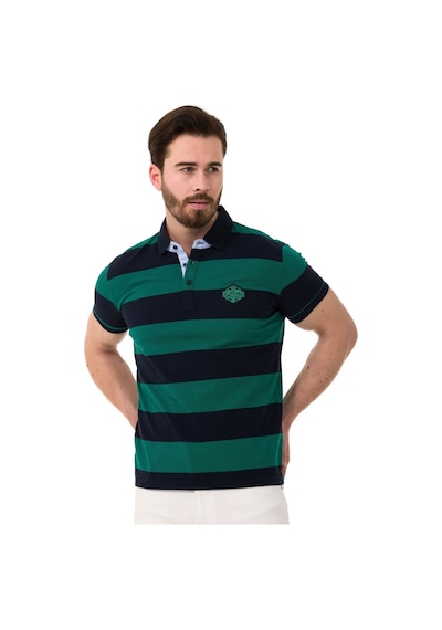 Cipo & Baxx Ct741 Men S Smart-fit Polo Collar T-shirt Navy