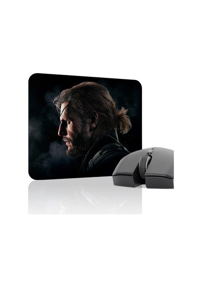 Metal Gear Solid Kaymaz Dikişli Kauçuk Oyuncu Mousepad V2 - 22x18 Gaming Mouse Pad Fare Altlığı