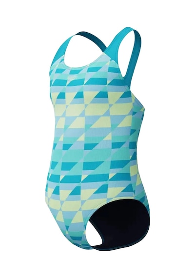 Speedo Speedo Allover Print Splshbck Jf Blugrn Kız Çocuk Mavi Mayo 006