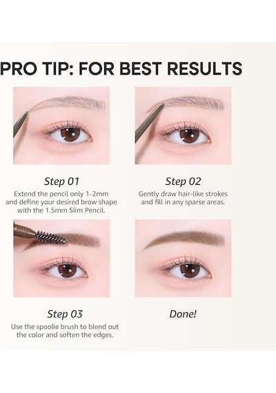 Ultra İnce Uçlu, Doğal Görünüm Veren Kaş Kalemi Speedy Skinny Brow 3 Natural Brown Diğer