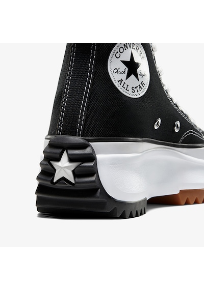 Converse Run Star Hike Platform Unisex Siyah Sneaker Düz 166800c Siyah
