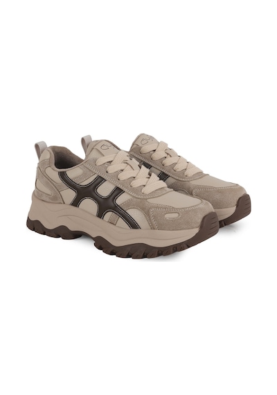 Guja Kadın Spor Ayakkabı 374-1 Bej Süet Detaylı Kalın Tırtıklı Taban Rahat Chunky Günlük Sneaker Guja Kadın Spor Ayakkabı 374-1 Bej Süet Detaylı Kalın Tırtıklı Taban Rahat Chunky Günlük Sneaker
