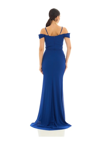 Carmen Kadın Askılı Uzun Şifon Abiye Elbise 58464 Saks Saks