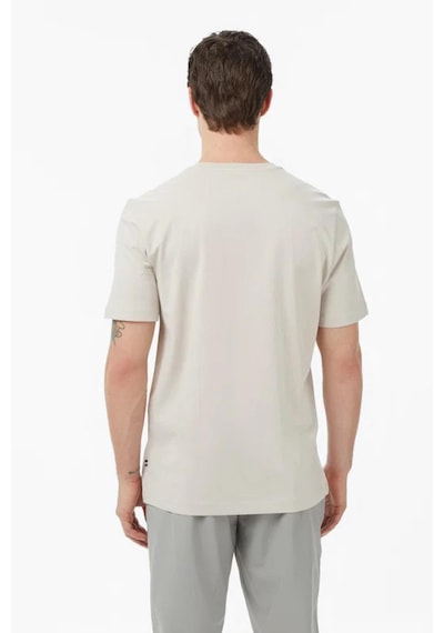 Nautica Erkek Bej Regular Fit Baskılı T-shirt-14489