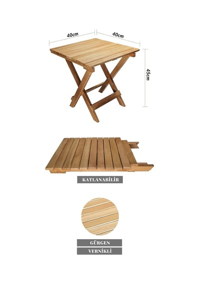 Ahşap Katlanabi Li R Taşinir Şezlong. Plaj, Bahçe, Teras, Balkon Şezlongu. 3 Lü Set Kirmizi Diğer