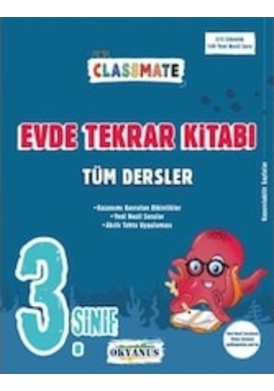 Guvenkitapevi-3. Sınıf Classmate Tüm Dersler Evde Tekrar Kitabı