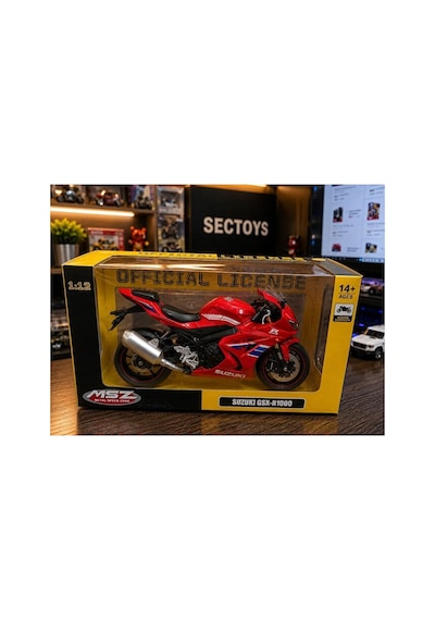 Suzuki Gsx R1000 Diecast Model Motosiklet Suzuki Yarış Motorsikleti Oyuncak Model