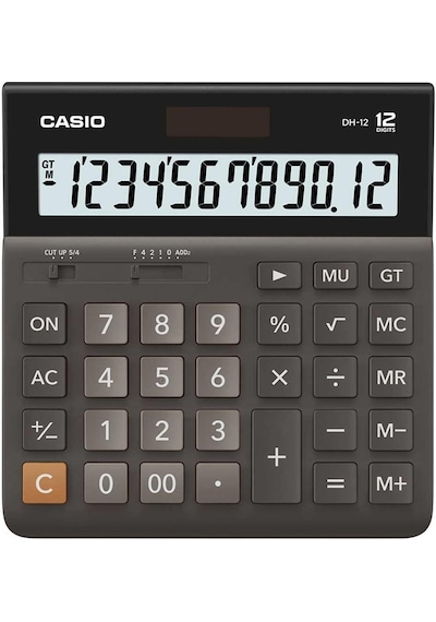 Casio DH-12-BK Masaüstü 12 Hane Hesap Makinesi
