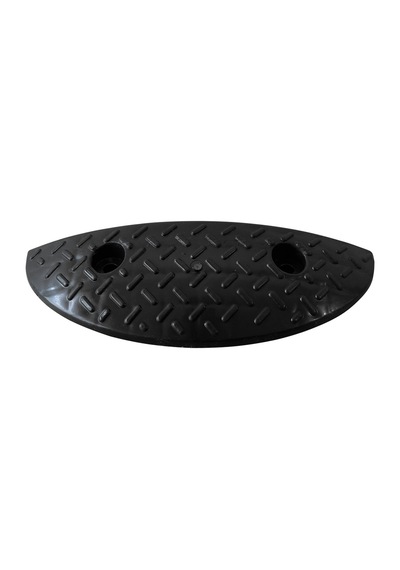 Oval Hız Kesici Kapağı, Yol Kasisi Kapağı 10 X 30 X 5 Cm Siyah-3440