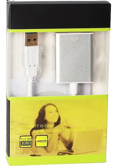 Ayt Powermaster Pm-18638 Usb 3.0 To Hdmı Dişi Çevirici Usb Girişini Hdmı Çıkışına Çevirici Dönüştürücü Aparat