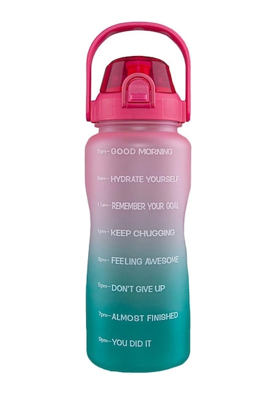 Walke Premium Bottle 2.2 Litre Motivasyonel Tritan Su Matarası Su Şişesi Suluk Bpa İçermez Çok Renkli