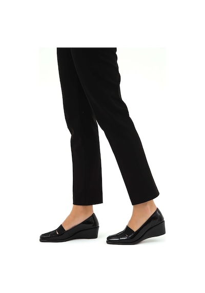 Relax Anatomic Kadın Hakiki Deri Siyah Comfort Ayakkabı 611 E6217 Bn Ayk Y19 Vernıce Black Siyah