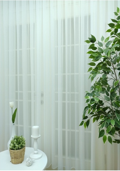 Evdepo Home Kullanıma Hazır Vual Tül Perde (540654999)