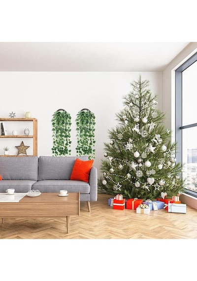Yapay Çiçek Sarkan Sarmaşık Sarı Yeşil Oval Yaprak Desenli 9dallı Sarkan Bitki Yapay Çiçek Sarkan Sarmaşık Sarı Yeşil Oval Yaprak Desenli 9dallı Sarkan Bitki