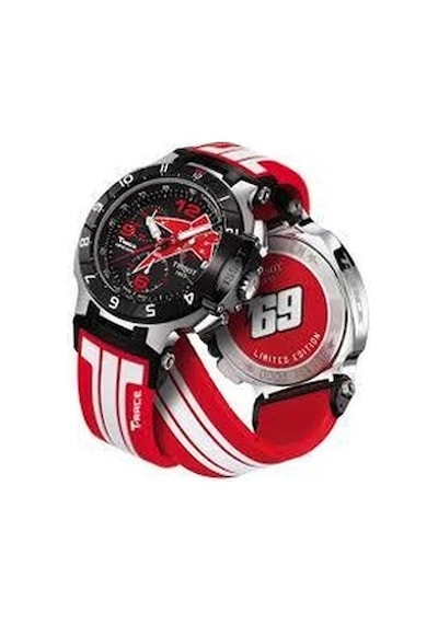 Tissot Moto Gp T Race Kırmızı Beyazlı Silikon Saat Kordonu