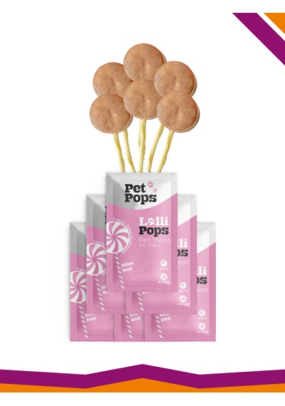 Lollipops Tavuk Ciğeri Kefir 6'lı Kedi Köpek Ödül Lolipopu