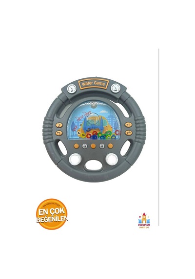 Araba Direksiyonu Şeklinde Suda Halka Geçirme Oyunu Su Tetrisi Atari Nostaljik Oyuncak
