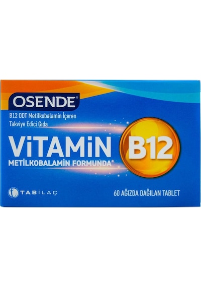 Osende   Vitamin B12 60 Ağızda Dağılan Tablet