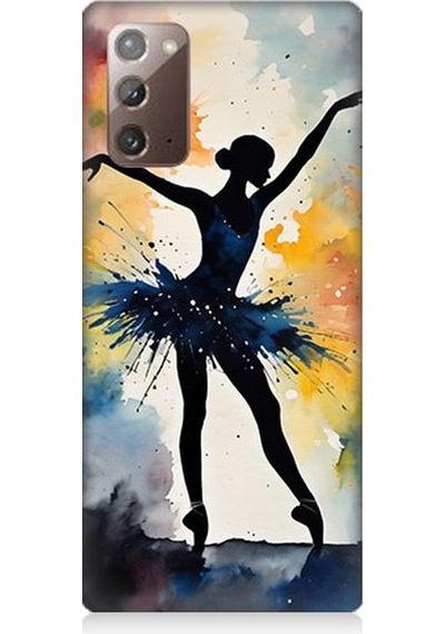 Samsung Galaxy Note 20 Uyumlu Dansın Büyülü Gölgesi Desenli Silikon Kılıf Çok Renkli