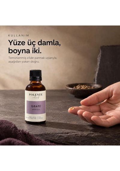 Üzüm Çekirdeği Yağı,%100 Saf Ve Doğal, Soğuk Sıkım, 50 Ml Diğer