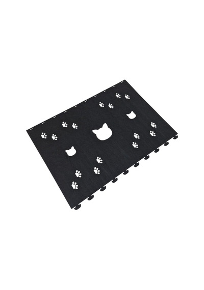 Kedi Oyuncağı Tüneli 1. Kalite 3mm Keçeden Geçmeli Kedi Ve Pati Figürlü 9 Renk A3