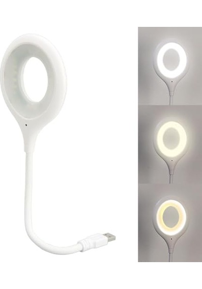 Kontrol 3 Renk Işık Modlu Akrobat Usb Led Kitap Okuma Işığı Usb Gece Işığı Lambası 20 Led Sesle Kontrol Masas Diğer