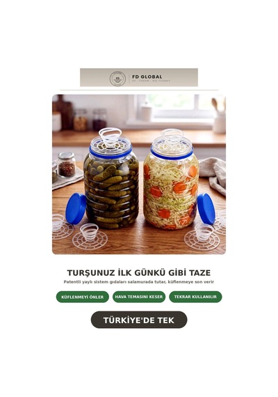 Fd Global Yaylı Plastik Seperatör Turşu, Zeytin, Peynir İçin Batırıcı Ayırıcı 10'lu Paket Şeffaf Şeffaf