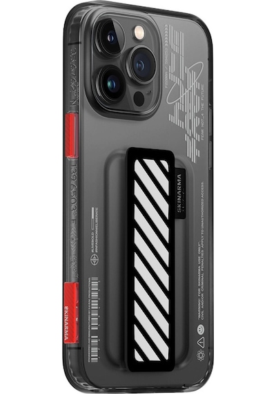 Apple Uyumlu iPhone 14 Pro Max Kılıf Skinarma Şeffaf Desenli Kaze Kapak