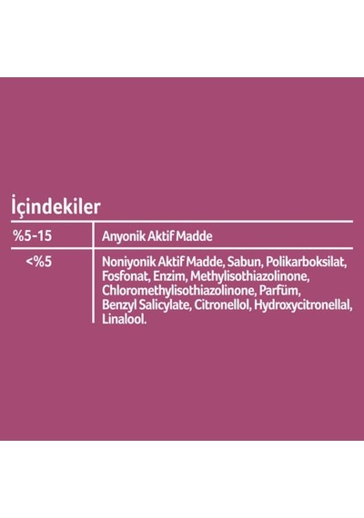 Sıvı Deterjan 2520 Ml Renkliler 1 Adet