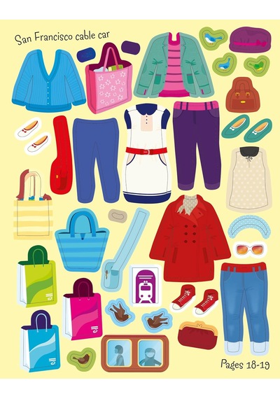 Sticker Dolly Dressing Travel 3 Adet Çok Renkli
