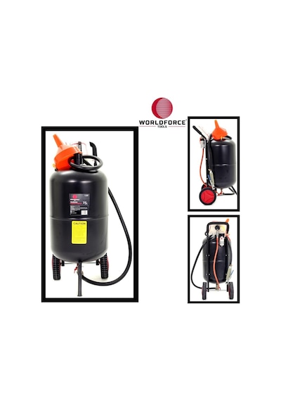 Worldforce 38 Litre Portatif Kumlama Makinesi Dış Mekan Ful Set