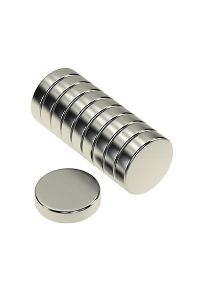 Yuvarlak Neodyum Mıknatıs 2 Adet, 20x5 Mm, 2 Adet Güçlü Magnet