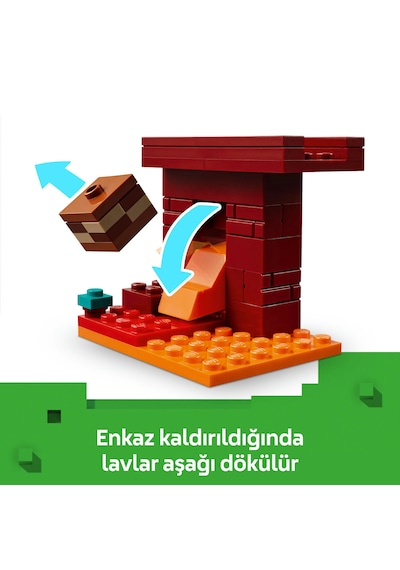 LEGO® Minecraft® Nether Lav Savaşı 21266 - 6 Yaş ve Üzeri Macera Oyunları Seven Çocuklar için Yaratıcı Oyuncak Yapım Seti (99 Parça) LEGO® Minecraft® Nether Lav Savaşı 21266 - 6 Yaş ve Üzeri Macera Oyunları Seven Çocuklar için Yaratıcı Oyuncak Yapım Seti (99 Parça)
