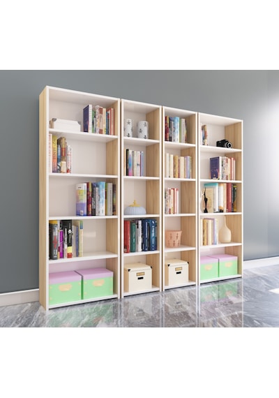 Nurmobilya Nur Mobilya 4'Lü Kitaplık Arkalıklı Model