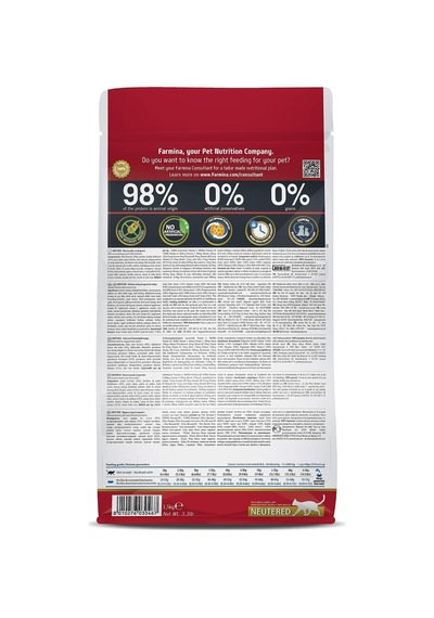 Tahılsız Tavuklu Narlı Kısırlaştırılmış Yetişkin Kedi Maması - 1,5 Kg