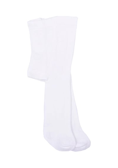 Hepsine Rakip Kız/erkek Bebek Çocuk Külotlu Çorap Pamuk Çorap 3 Lü Paket Beyaz