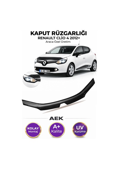Renault Clio 4 Kaput Rüzgarlığı 2012-2017