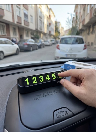 Auris Torpido Üstü Mıknatıslı Fosforlu Araç İçi Numaratör - Lisinya