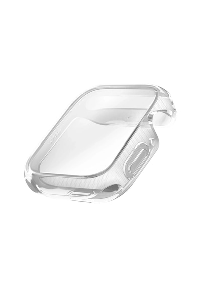 Apple Uyumlu Watch  Se 2 Ve 3. Nesil 44mm Silikon Kılıf Garde Kasa Ve Ekran Koruyucu 2 İn 1 Yüksek Koruma