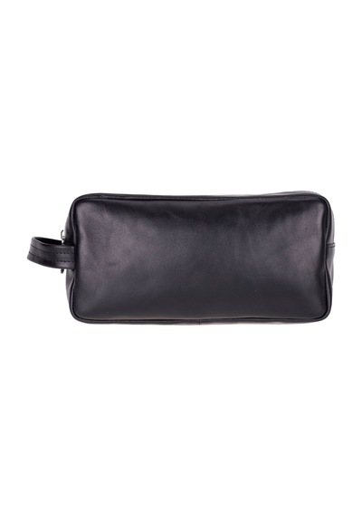 Bloominbag Bloombiel Obsidian Siyah Hakiki Deri Seyahat Ve Makyaj Çantası