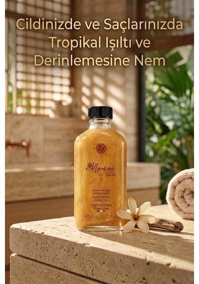 Işıltı Kaynağı Vegan Monoi Saç Ve Vücut Yağı Nemlendirici 100 Ml