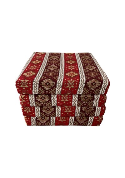 Sandalye Minderi Döşemelik Şark Köşesi Minderi,yer Ve Sandalye Koltuk Minderi 50x50x8 Kırmızı 4 Adet Mavi