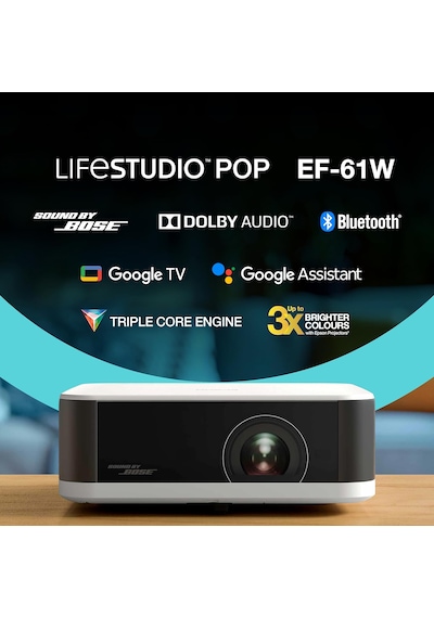 Epson Lifestudio Ef-61w Google Tv Full Hd Projeksiyon Cihazı