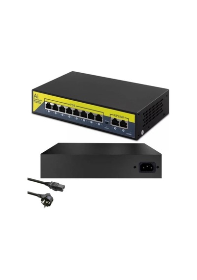 Mpia 8 Port Poe 120W 10/100 8 Poe 2 Uplink Switch