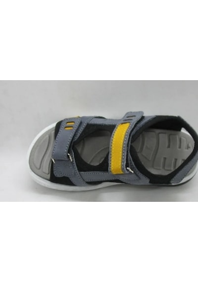 Toddler 386 Doğal Deri Anatomik Taban Çocuk Sandalet 26-30 Gri