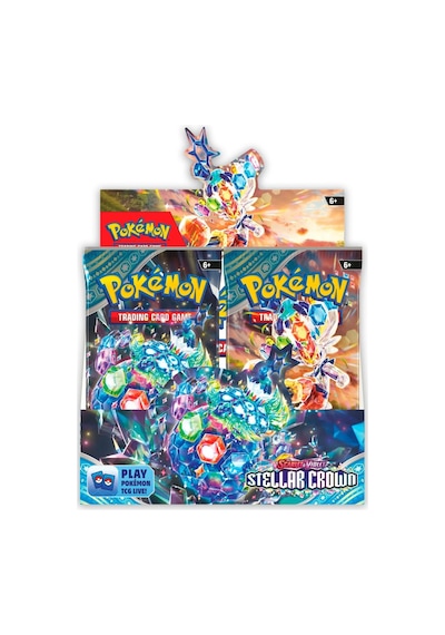 Pokemon Oyun Kartı Tcg Scarlet & Violet Stellar Crown Lisanssız Booster Pack - 3 Paket 30 Kart