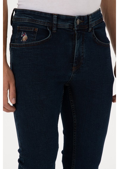 U.S. Polo Assn. Erkek Koyu Mavi Slim Fit Jean Pantolon 50310305-DN0030