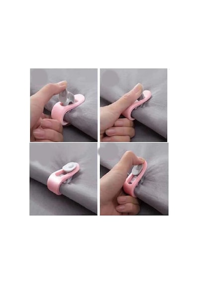 3b Trend 10 Adet Yorgan Sabitleme Klipsi Nevresim Yorgan Kaydırmaz Battaniye Çarşaf Sabitleyici Pembe