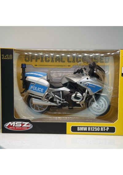 Bmw R1250 Rt-p Polis Motosikleti - 1:18 Ölçek 12cm Kutulu Standlı Diecast Model