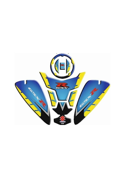 Suzuki Gsx-r Uyumlu Tank Pad Set 004 Çok Renkli